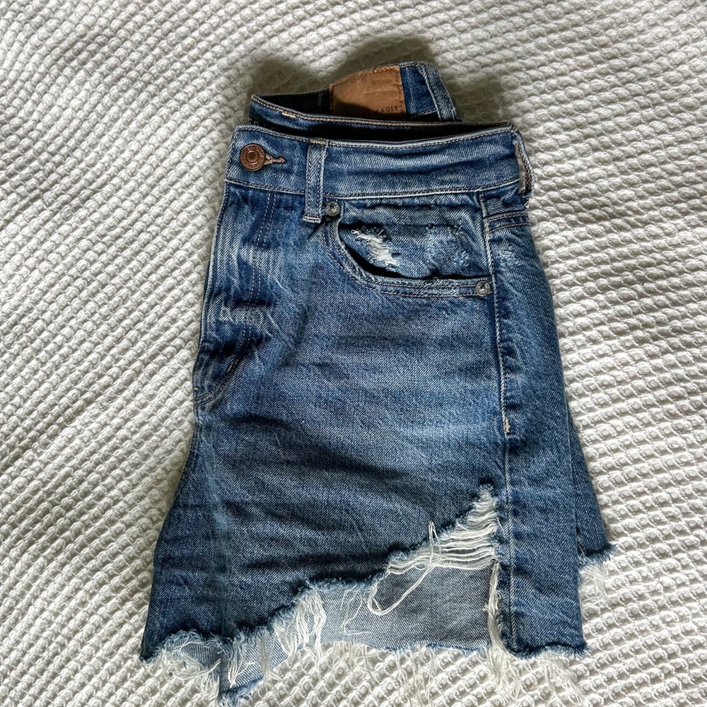 American Eagle Ripped Jean Shorts